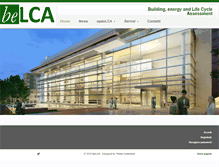 Tablet Screenshot of be-lca.com
